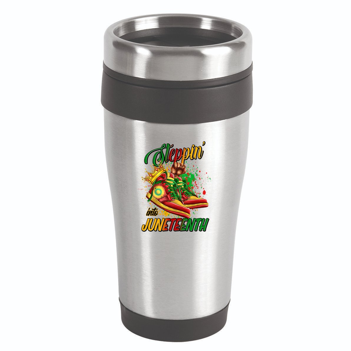 Stepping Into Junenth Like My Ancestors Shoes Great Gift 16oz Travel Tumbler