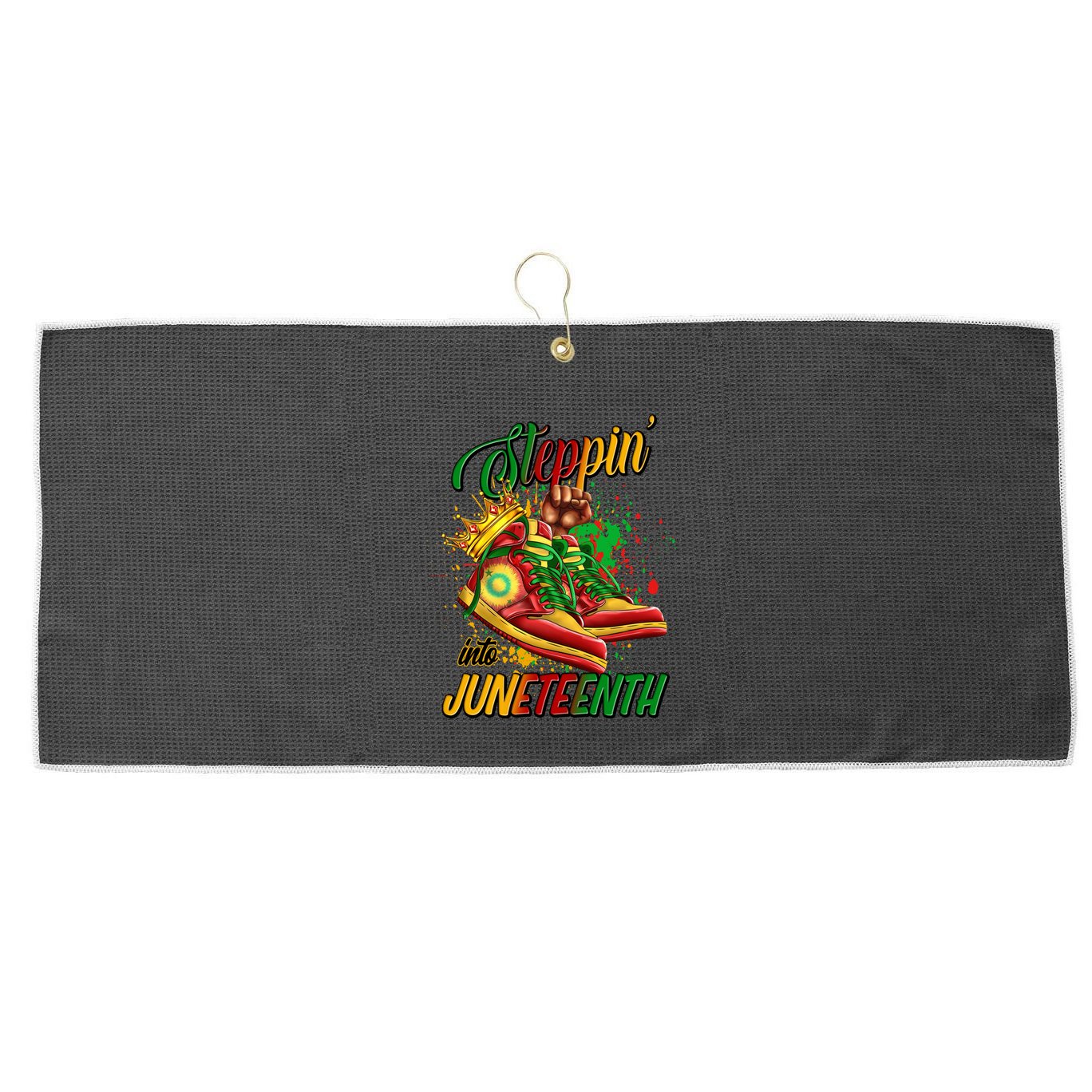 Stepping Into Junenth Like My Ancestors Shoes Great Gift Large Microfiber Waffle Golf Towel