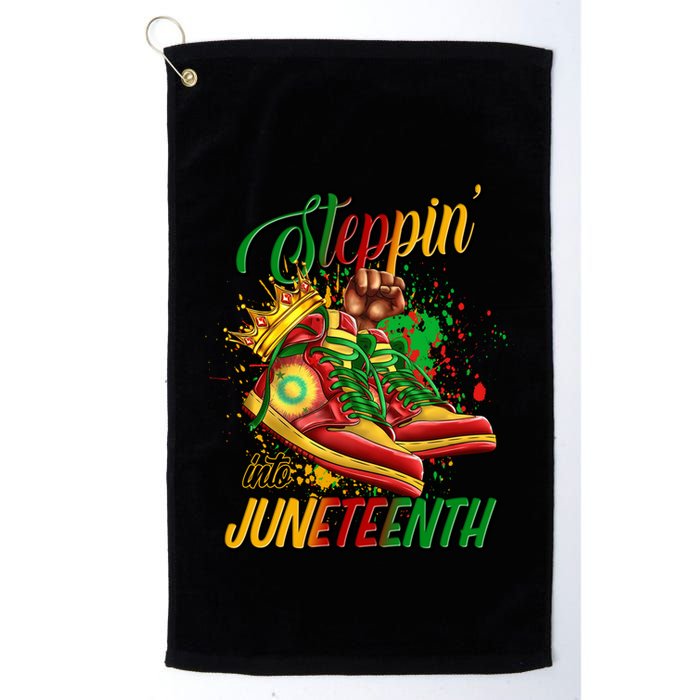 Stepping Into Junenth Like My Ancestors Shoes Great Gift Golf Towel