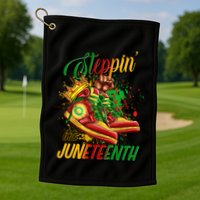 Stepping Into Junenth Like My Ancestors Shoes Great Gift Golf Towel