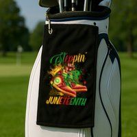Stepping Into Junenth Like My Ancestors Shoes Great Gift Golf Towel
