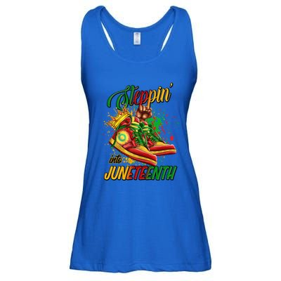 Stepping Into Junenth Like My Ancestors Shoes Great Gift Ladies Essential Flowy Tank