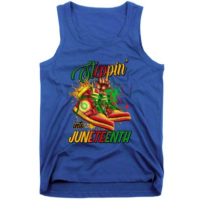 Stepping Into Junenth Like My Ancestors Shoes Great Gift Tank Top