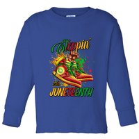 Stepping Into Junenth Like My Ancestors Shoes Great Gift Toddler Long Sleeve Shirt