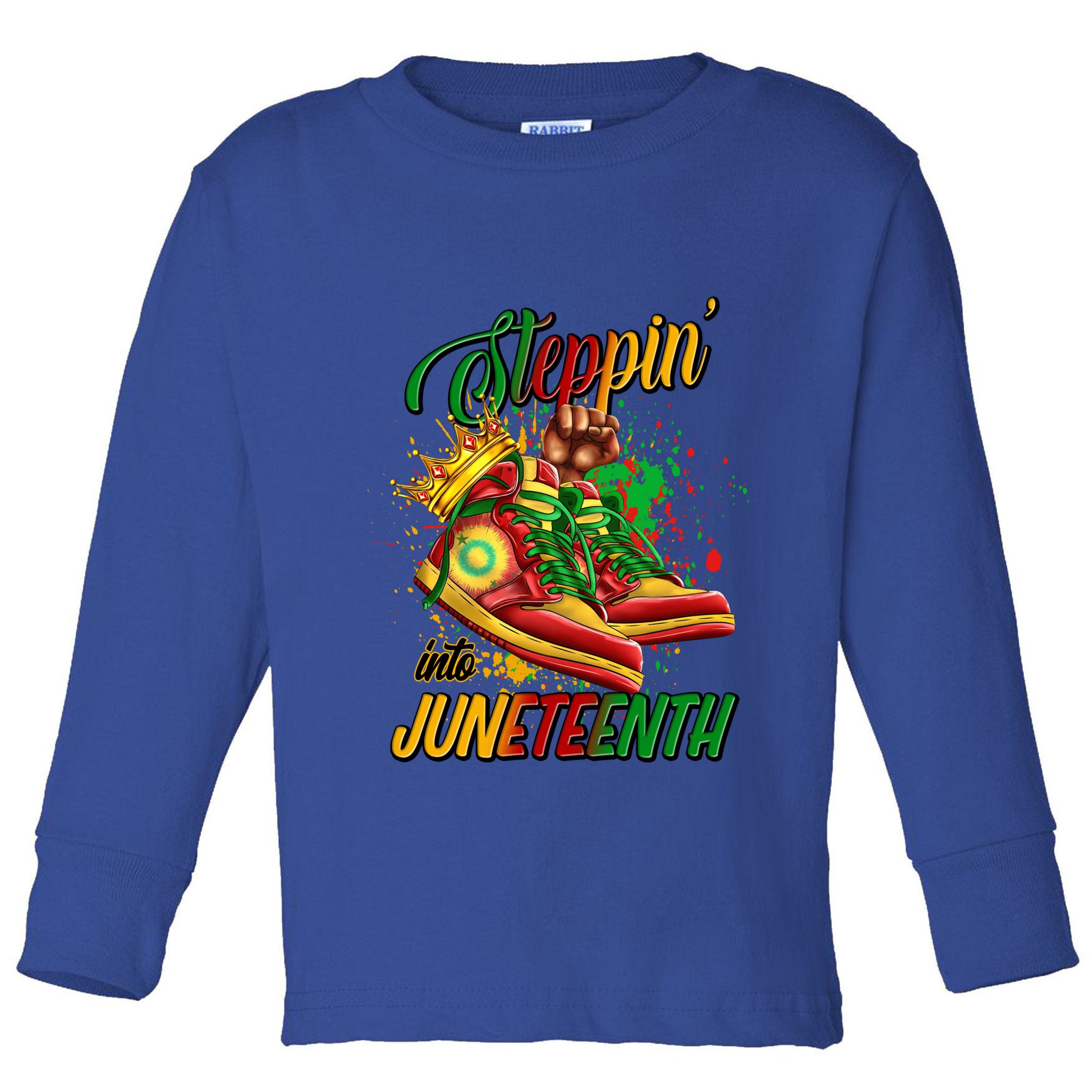 Stepping Into Junenth Like My Ancestors Shoes Great Gift Toddler Long Sleeve Shirt
