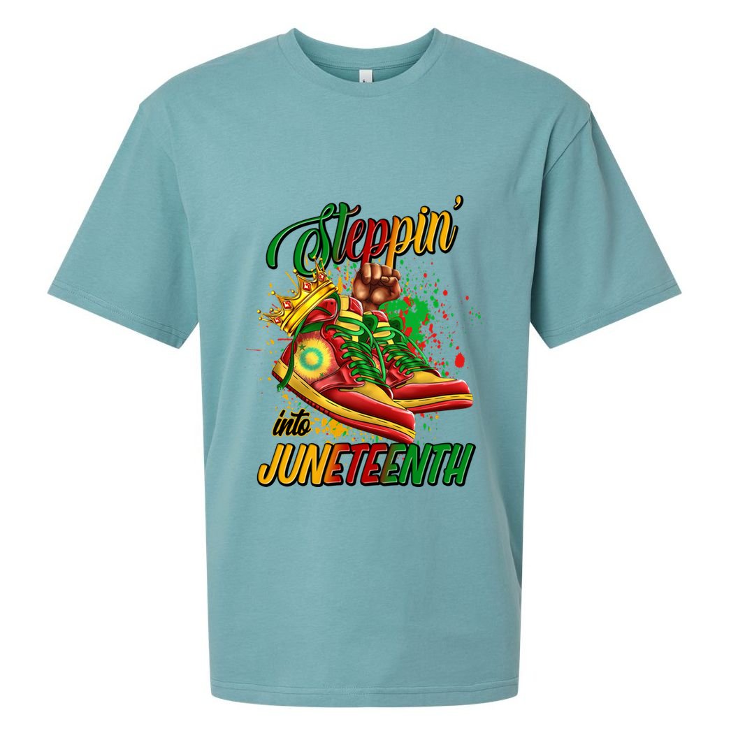 Stepping Into Junenth Like My Ancestors Shoes Great Gift Sueded Cloud Jersey T-Shirt