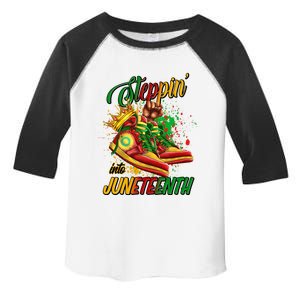 Stepping Into Junenth Like My Ancestors Shoes Great Gift Toddler Fine Jersey T-Shirt