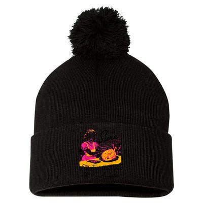 Sure ILl Just Cook For All You Asshole Lady Thanksgiving Pom Pom 12in Knit Beanie