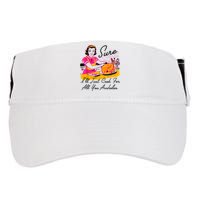 Sure ILl Just Cook For All You Asshole Lady Thanksgiving Adult Drive Performance Visor