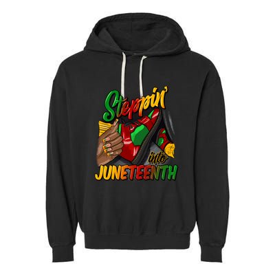 Stepping Into Junenth Remembering My Ancestors Gift Garment-Dyed Fleece Hoodie