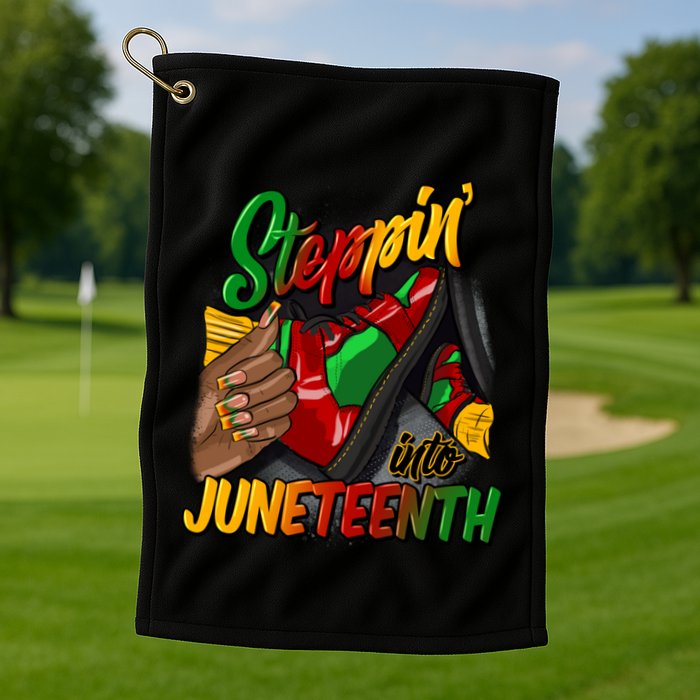 Stepping Into Junenth Remembering My Ancestors Gift Golf Towel