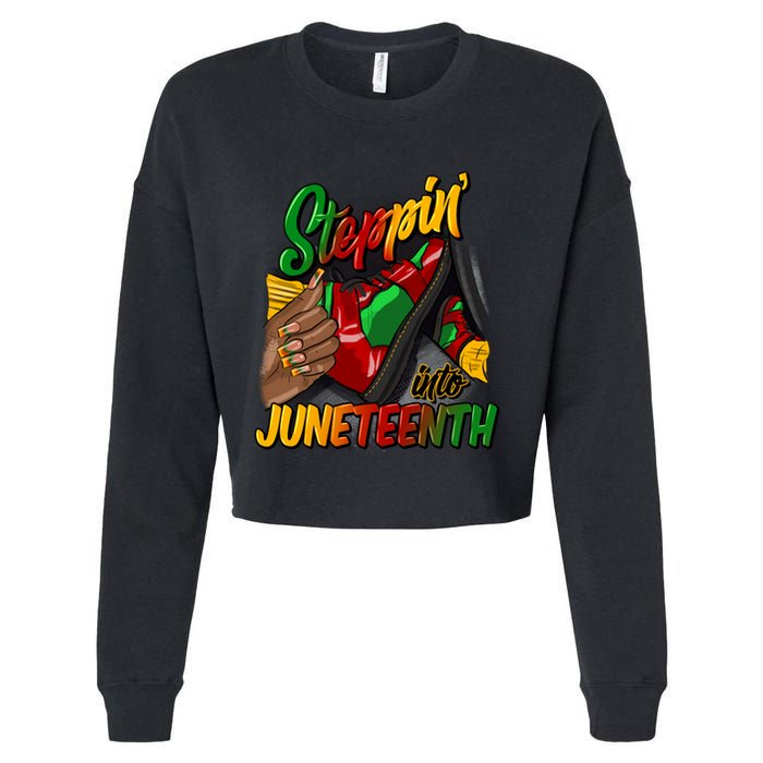 Stepping Into Junenth Remembering My Ancestors Gift Cropped Pullover Crew