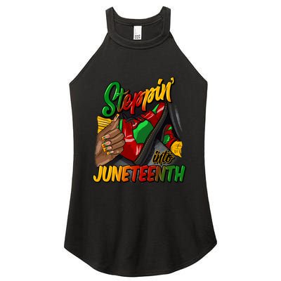 Stepping Into Junenth Remembering My Ancestors Gift Women's Perfect Tri Rocker Tank
