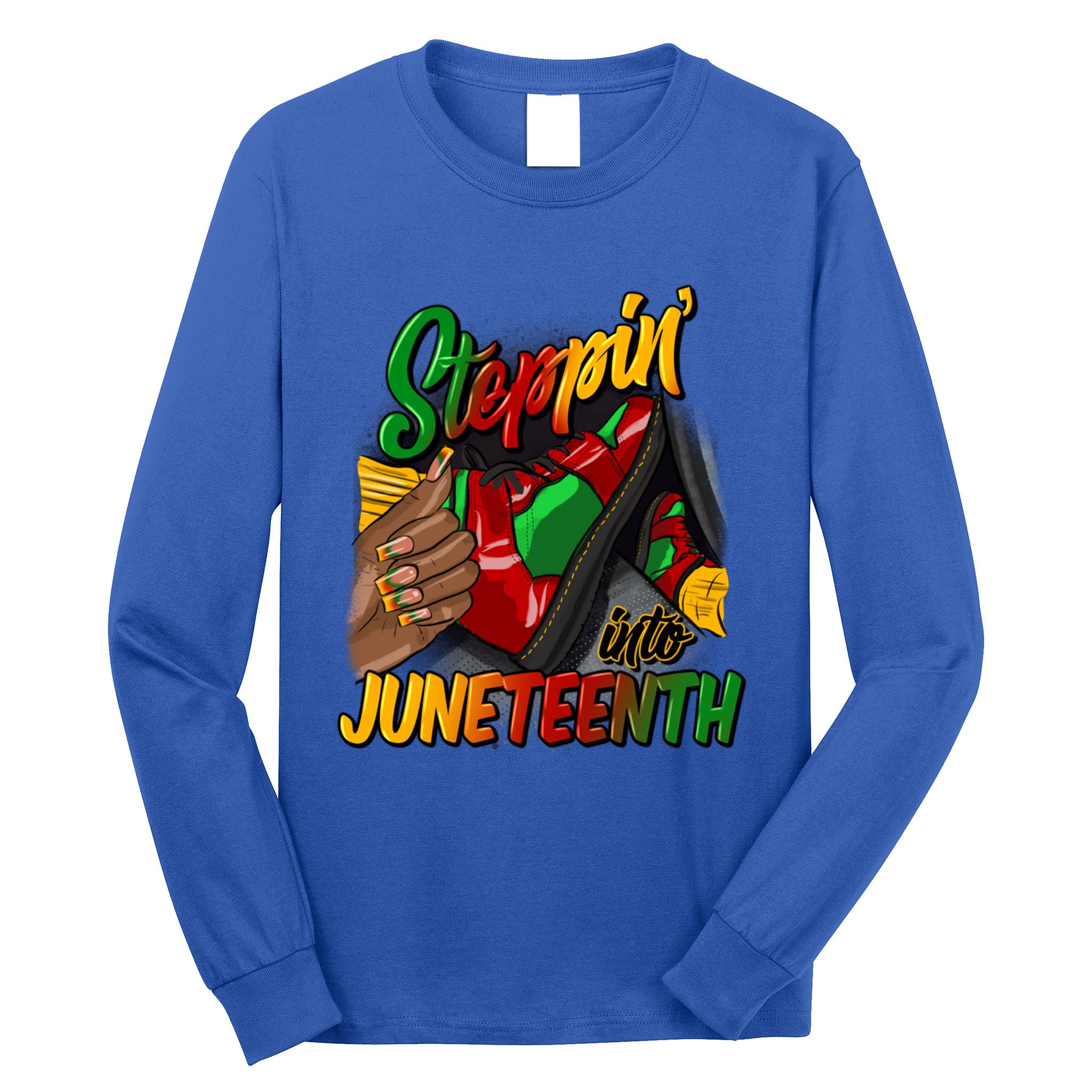 Stepping Into Junenth Remembering My Ancestors Gift Long Sleeve Shirt