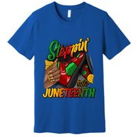 Stepping Into Junenth Remembering My Ancestors Gift Premium T-Shirt