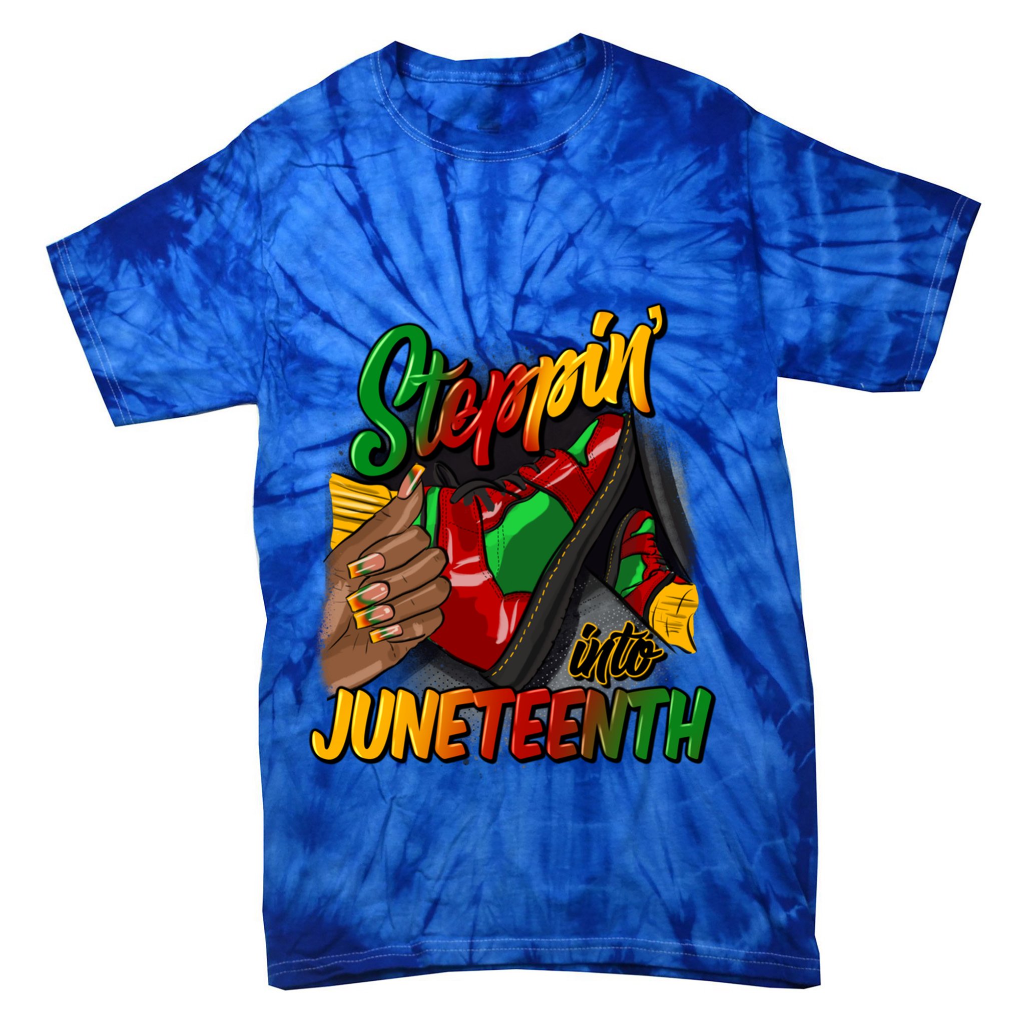 Stepping Into Junenth Remembering My Ancestors Gift Tie-Dye T-Shirt