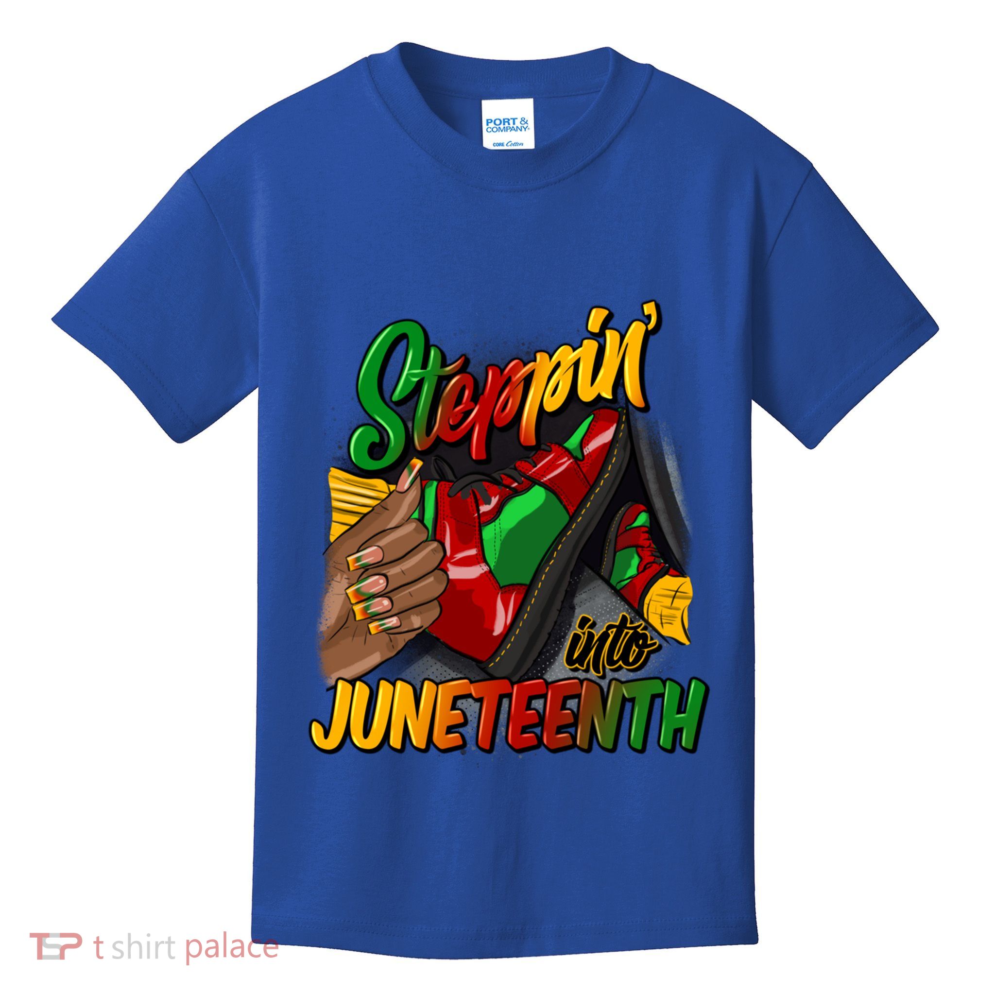 Stepping Into Junenth Remembering My Ancestors Gift Kids T-Shirt