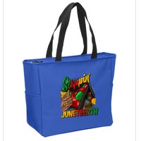 Stepping Into Junenth Remembering My Ancestors Gift Zip Tote Bag