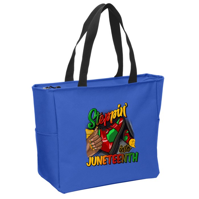 Stepping Into Junenth Remembering My Ancestors Gift Zip Tote Bag