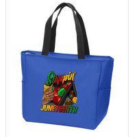 Stepping Into Junenth Remembering My Ancestors Gift Zip Tote Bag