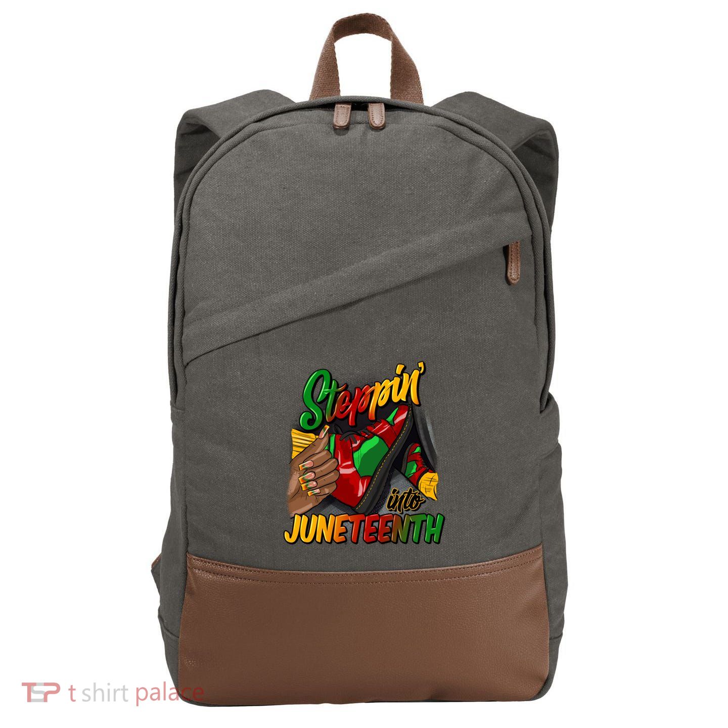 Stepping Into Junenth Remembering My Ancestors Gift Cotton Canvas Backpack