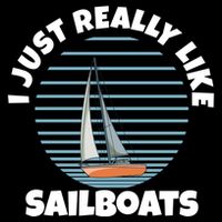 Sailboat I Just Really Like Sailboats Gift Cooling Performance Long Sleeve Crew