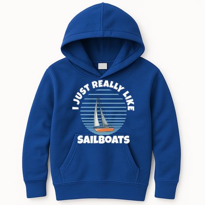 Sailboat I Just Really Like Sailboats Gift Kids Hoodie