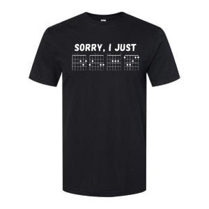 Sorry I Just DGAF Chords Hidden Message Funny Guitar Softstyle CVC T-Shirt