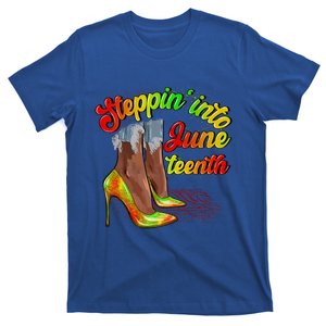 Stepping Into Juneteenth African American Black History Day T-Shirt