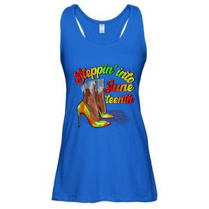 Stepping Into Juneteenth African American Black History Day Ladies Essential Flowy Tank