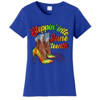 Stepping Into Juneteenth African American Black History Day Women's T-Shirt