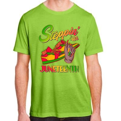 Steppin Into Juneteenth Adult ChromaSoft Performance T-Shirt