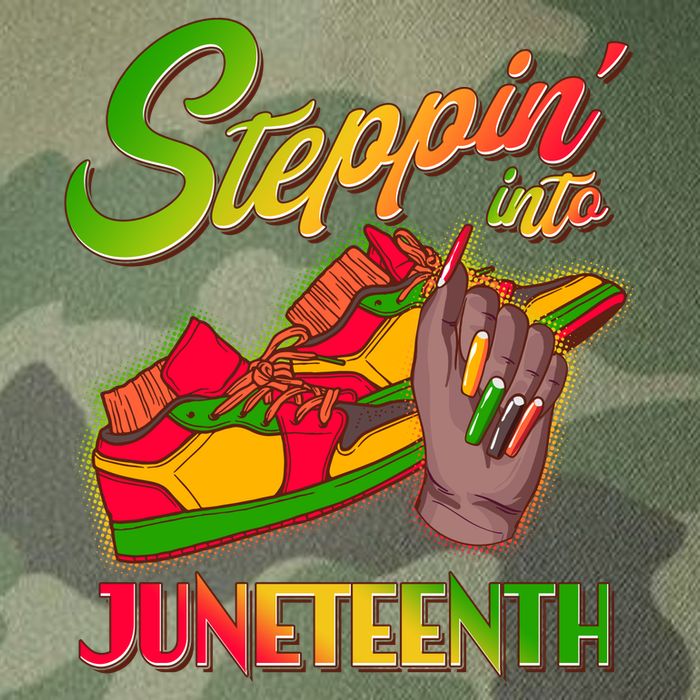 Steppin Into Juneteenth Legacy Tie Dye Trucker Hat