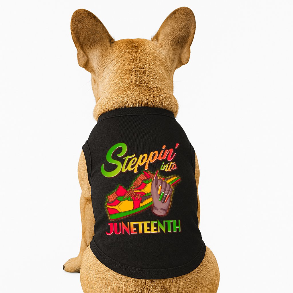Steppin Into Juneteenth Doggie Tank