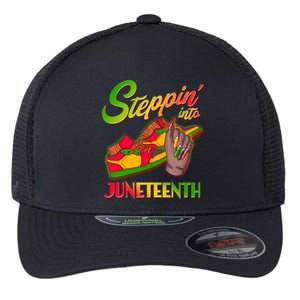 Steppin Into Juneteenth Flexfit Unipanel Trucker Cap