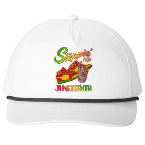 Steppin Into Juneteenth Snapback Five-Panel Rope Hat