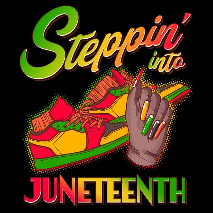 Steppin Into Juneteenth 7-Panel Snapback Hat