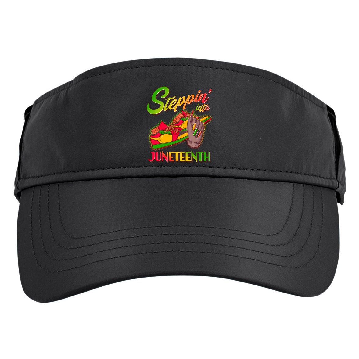 Steppin Into Juneteenth Adult Drive Performance Visor