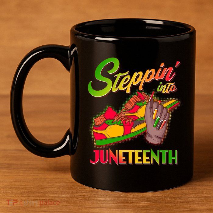 Steppin Into Juneteenth 11oz C Handle Ceramic Mug