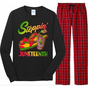 Steppin Into Juneteenth Long Sleeve Pajama Set