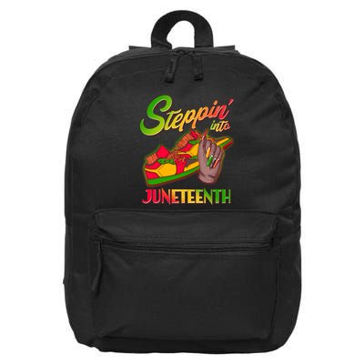 Steppin Into Juneteenth 16 in Basic Backpack