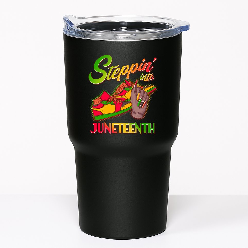 Steppin Into Juneteenth Tumbler