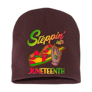 Steppin Into Juneteenth Short Acrylic Beanie