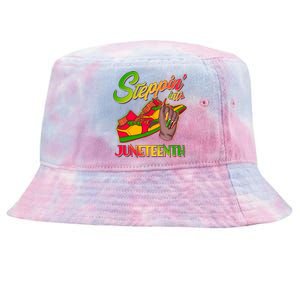 Steppin Into Juneteenth Tie-Dyed Bucket Hat