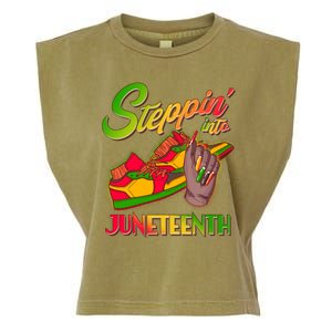 Steppin Into Juneteenth Garment-Dyed Women's Muscle Tee