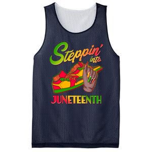 Steppin Into Juneteenth Mesh Reversible Basketball Jersey Tank