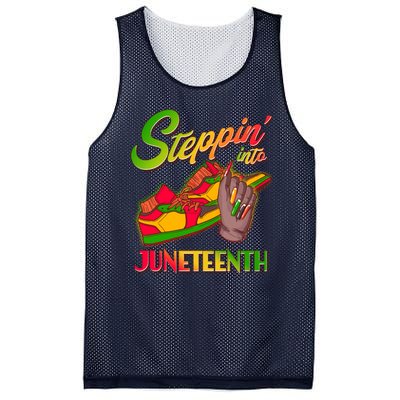 Steppin Into Juneteenth Mesh Reversible Basketball Jersey Tank