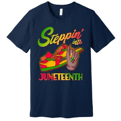 Steppin Into Juneteenth Premium T-Shirt