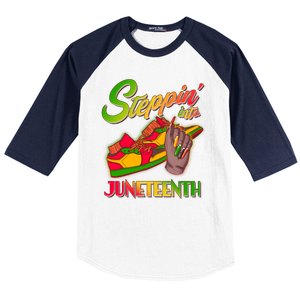 Steppin Into Juneteenth Baseball Sleeve Shirt