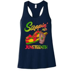 Steppin Into Juneteenth Women's Racerback Tank